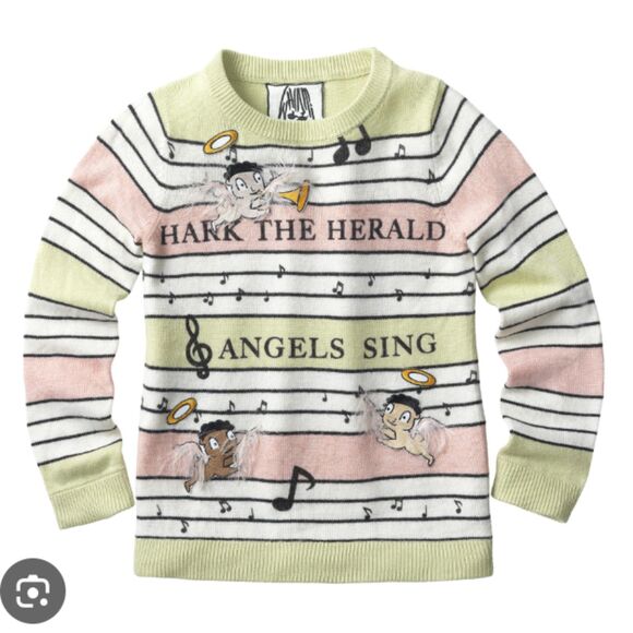 Whoopi Goldberg Hark the Herald Angels Sing Ugly Christmas Sweater - Picture 2 of 11